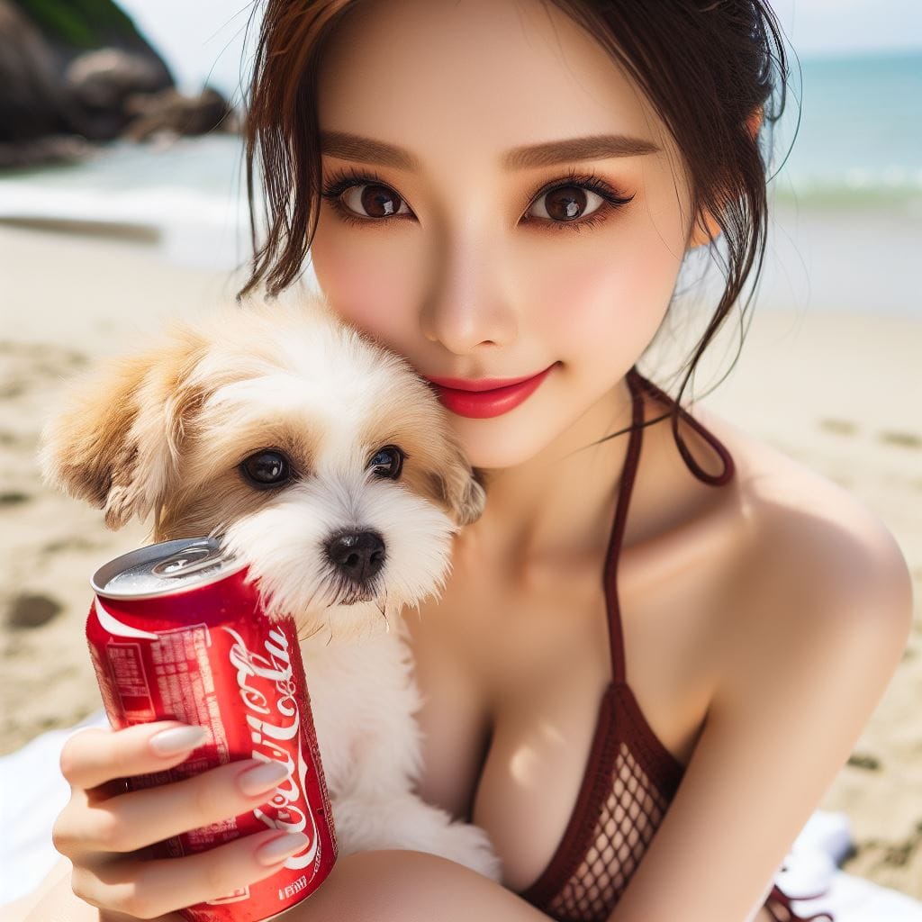 海灘上各種姿勢的妹子