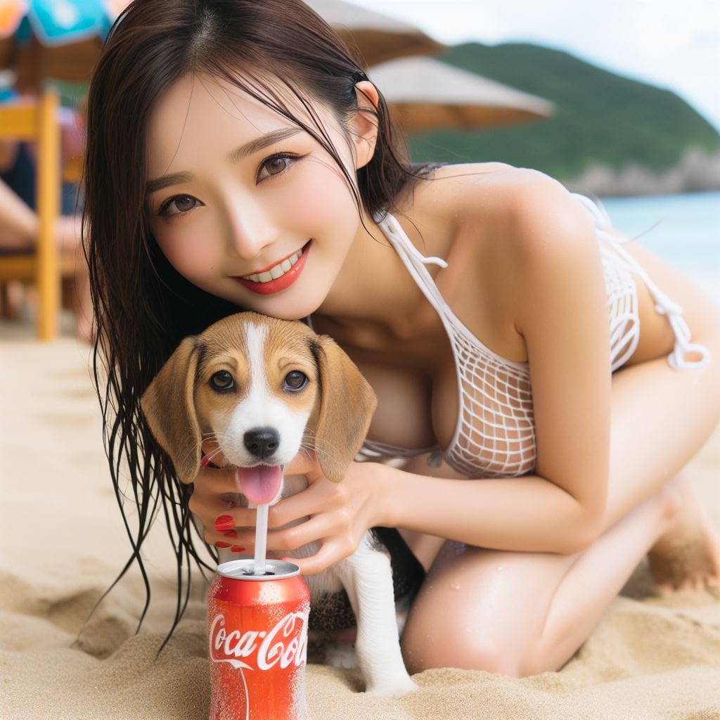 海灘上各種姿勢的妹子