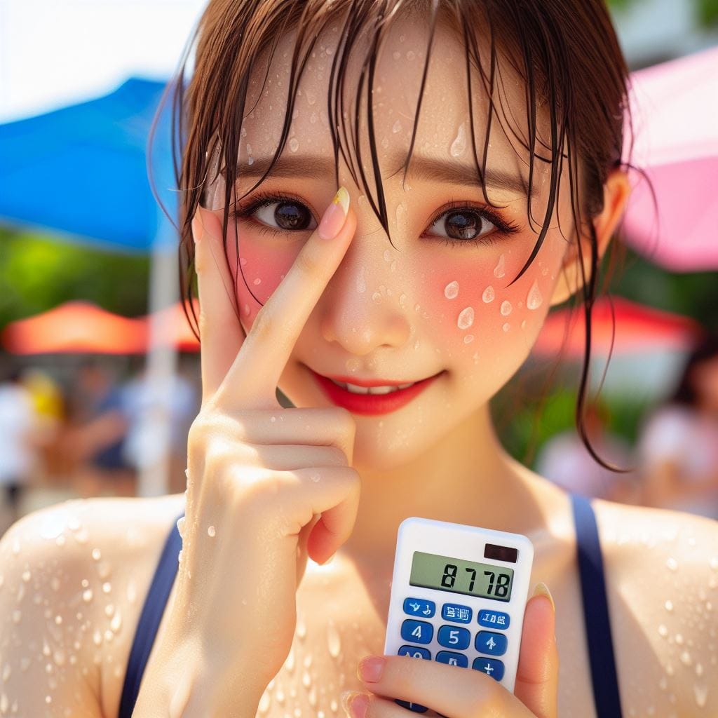 認真的學勉強的女學生．美美的日常