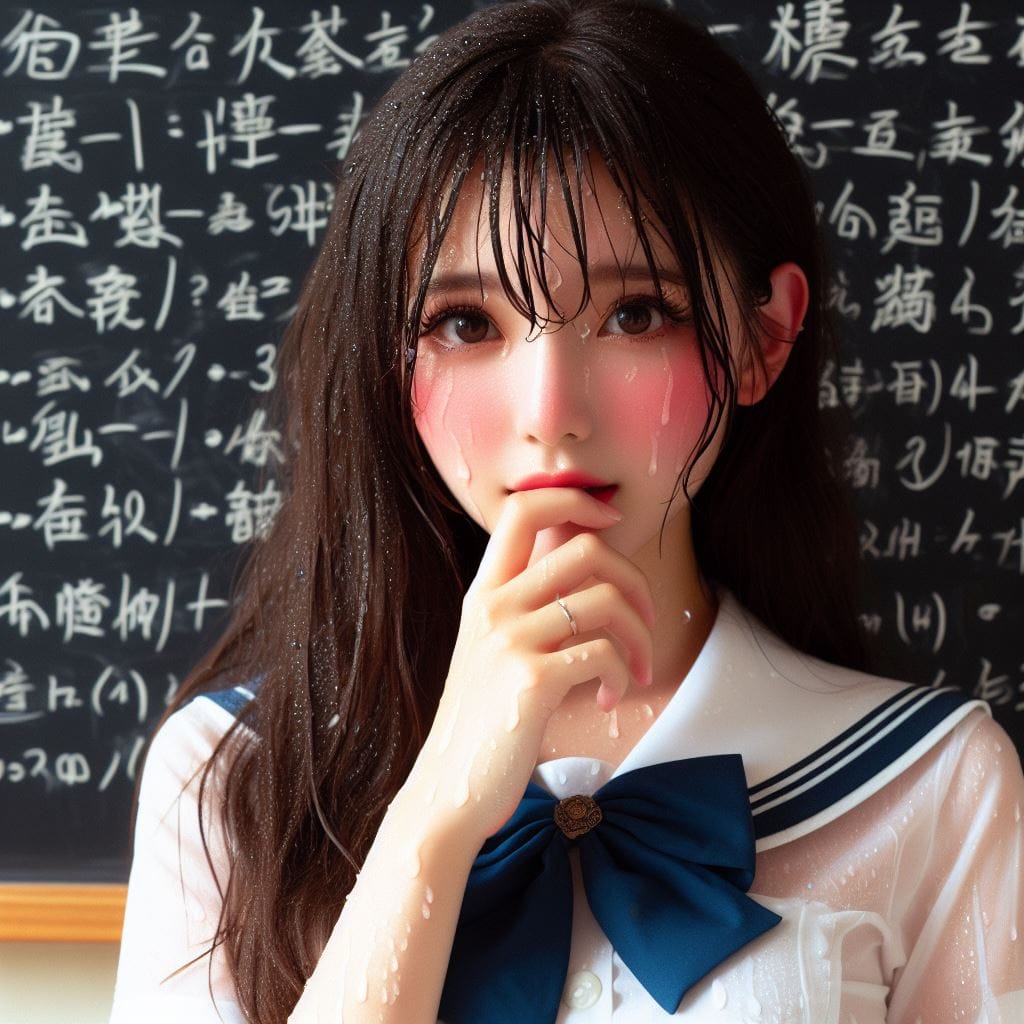 認真的學勉強的女學生．美美的日常