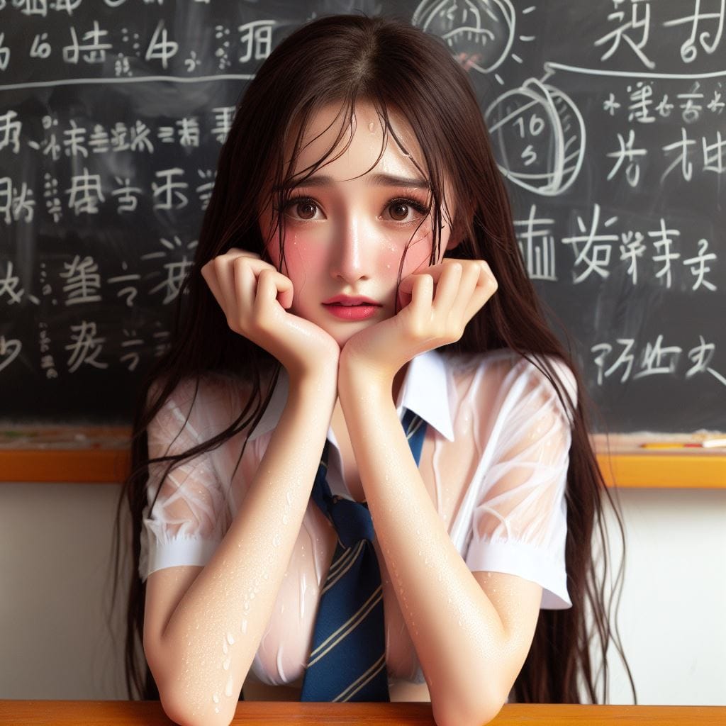 認真的學勉強的女學生．美美的日常