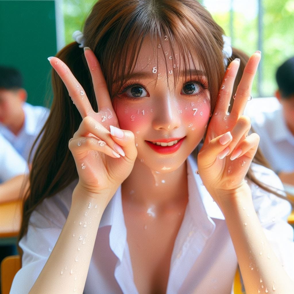 認真的學勉強的女學生．美美的日常