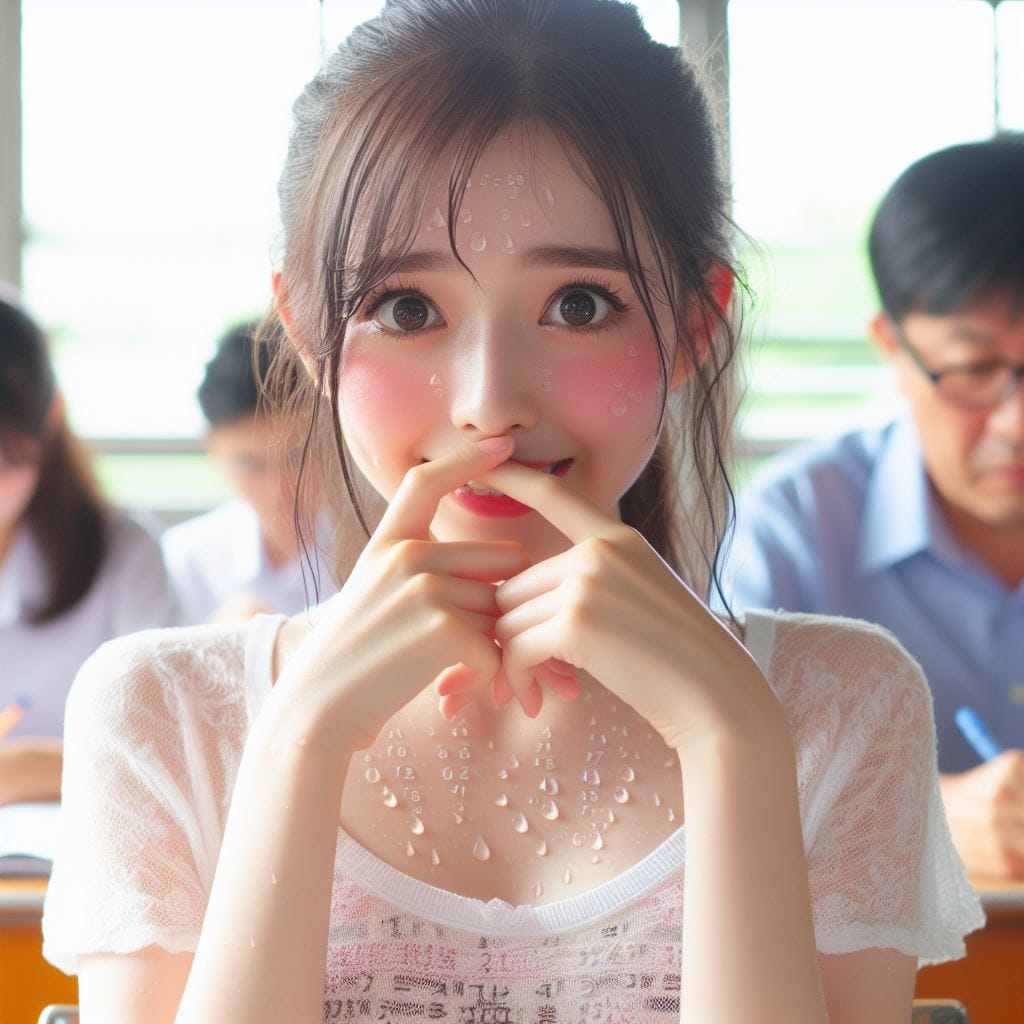 認真的學勉強的女學生．美美的日常