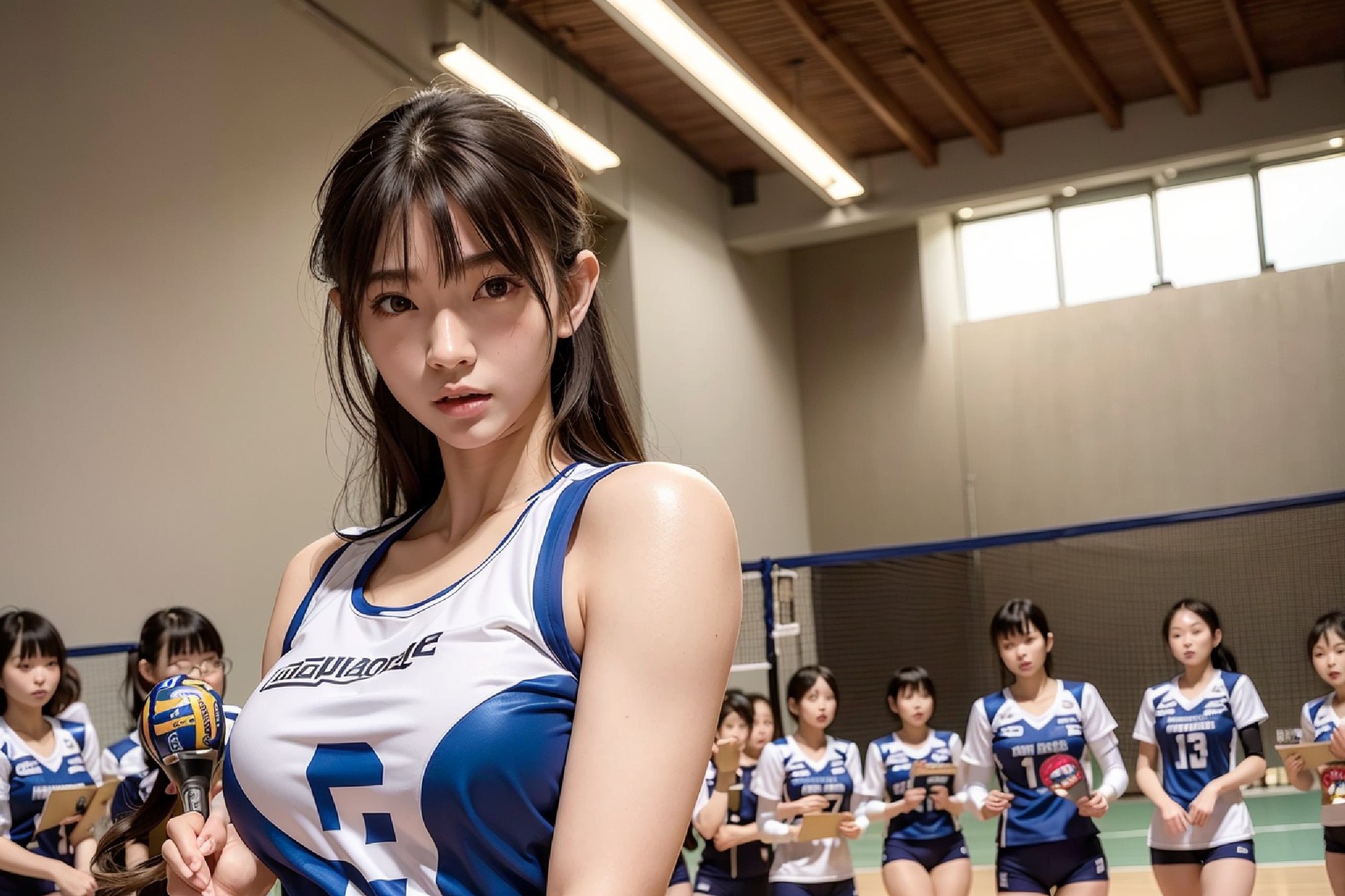 バレーボール美少女ですね