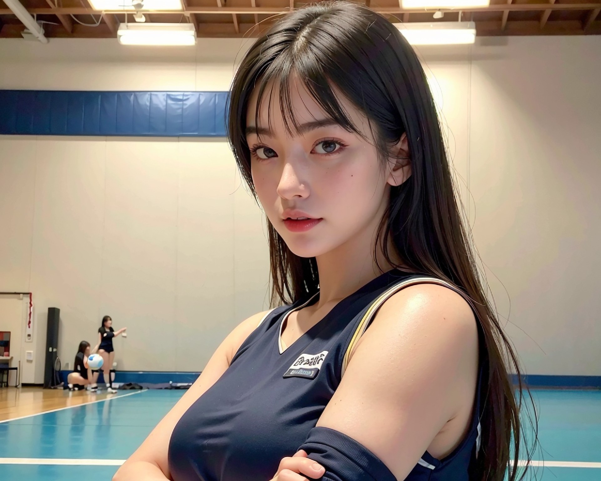 バレーボール美少女ですね