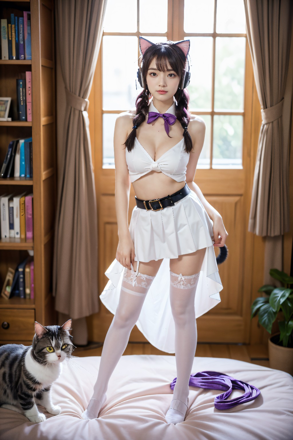 Purple Cat Girl
