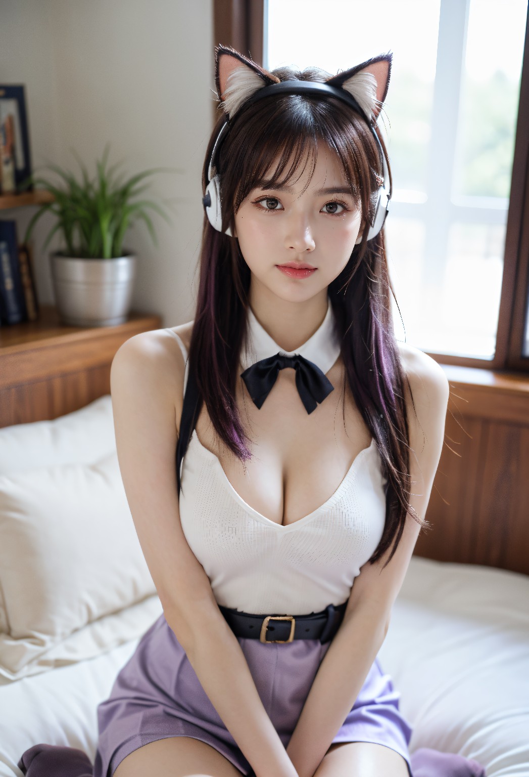 Purple Cat Girl