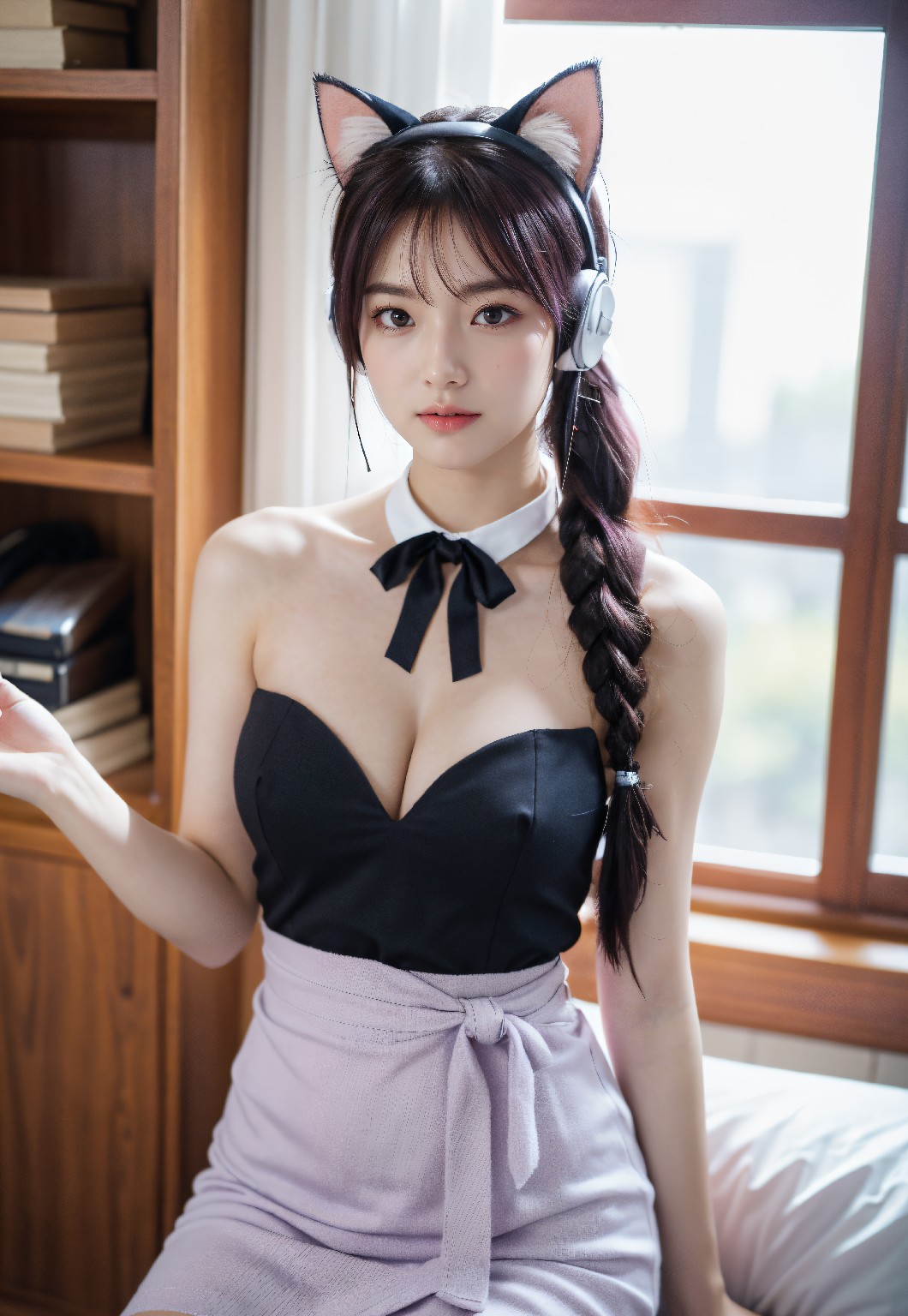 Purple Cat Girl