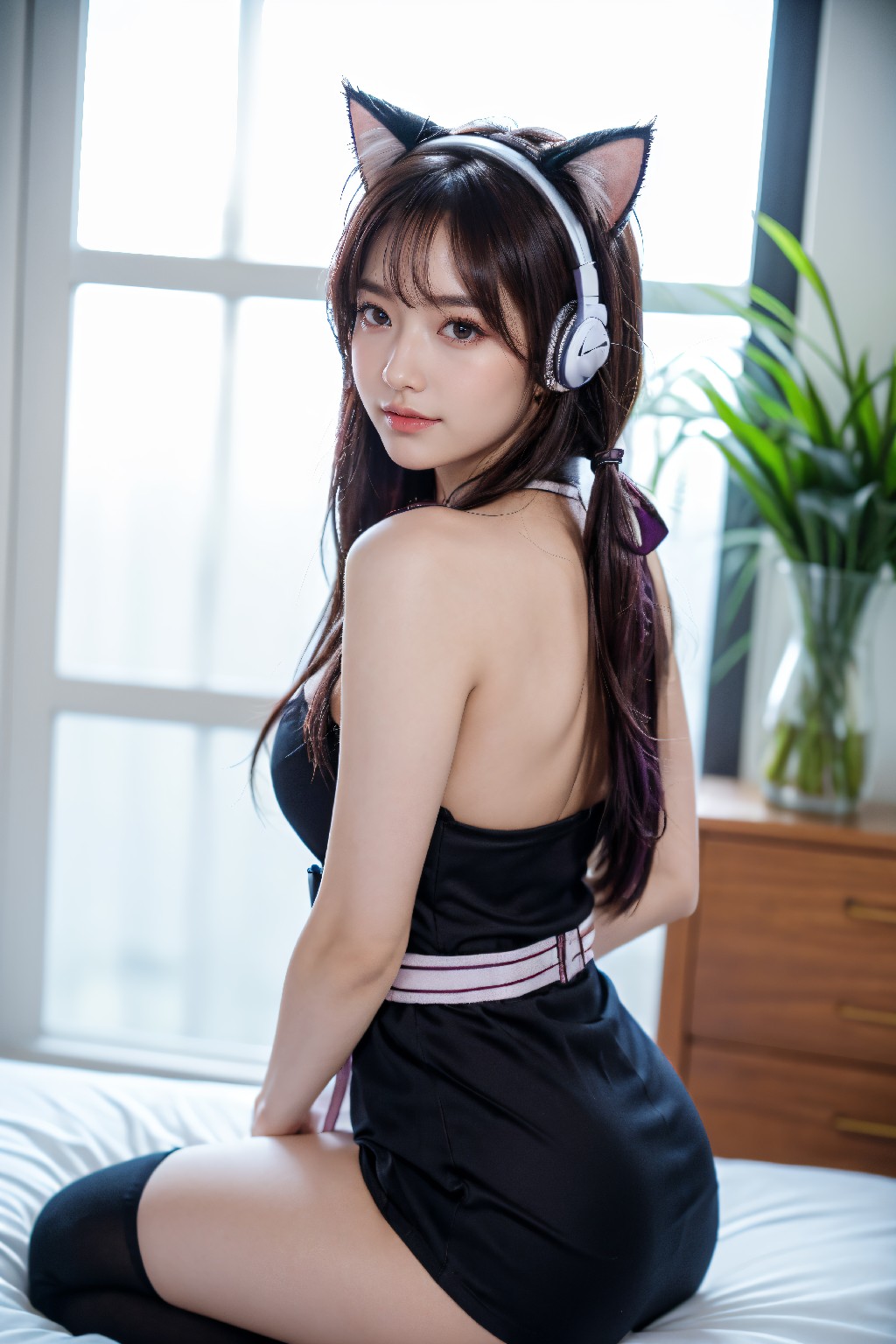 Purple Cat Girl