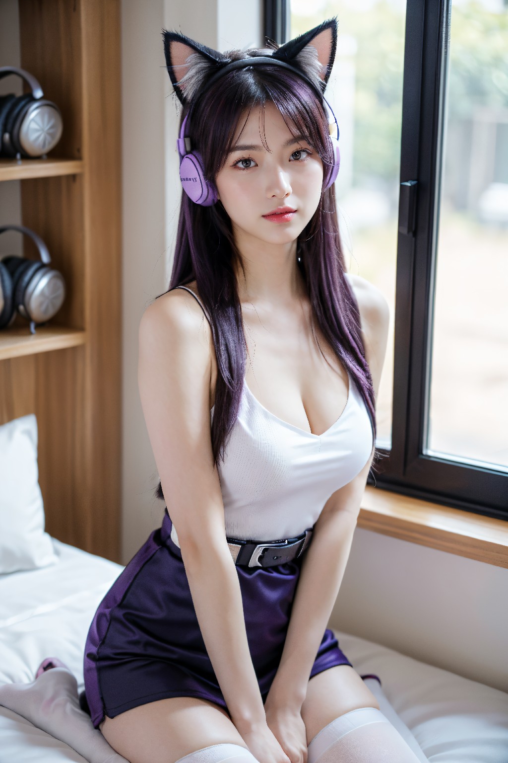Purple Cat Girl