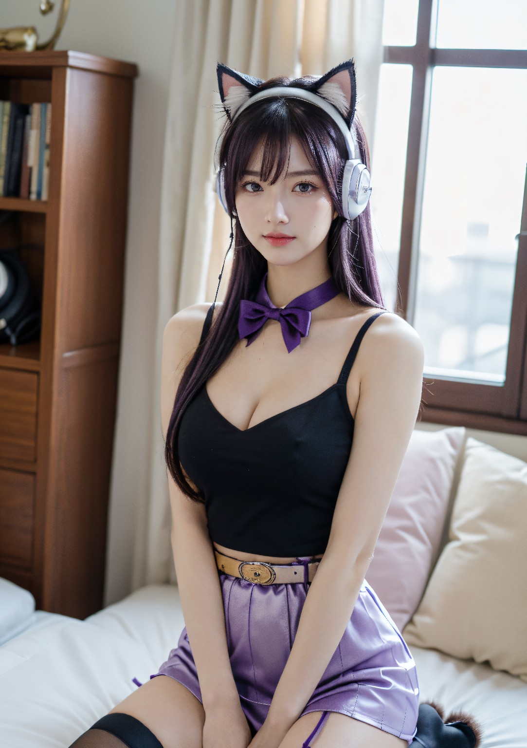 Purple Cat Girl