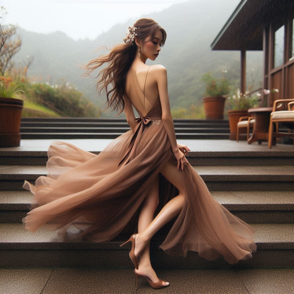 妹子的美麗背影