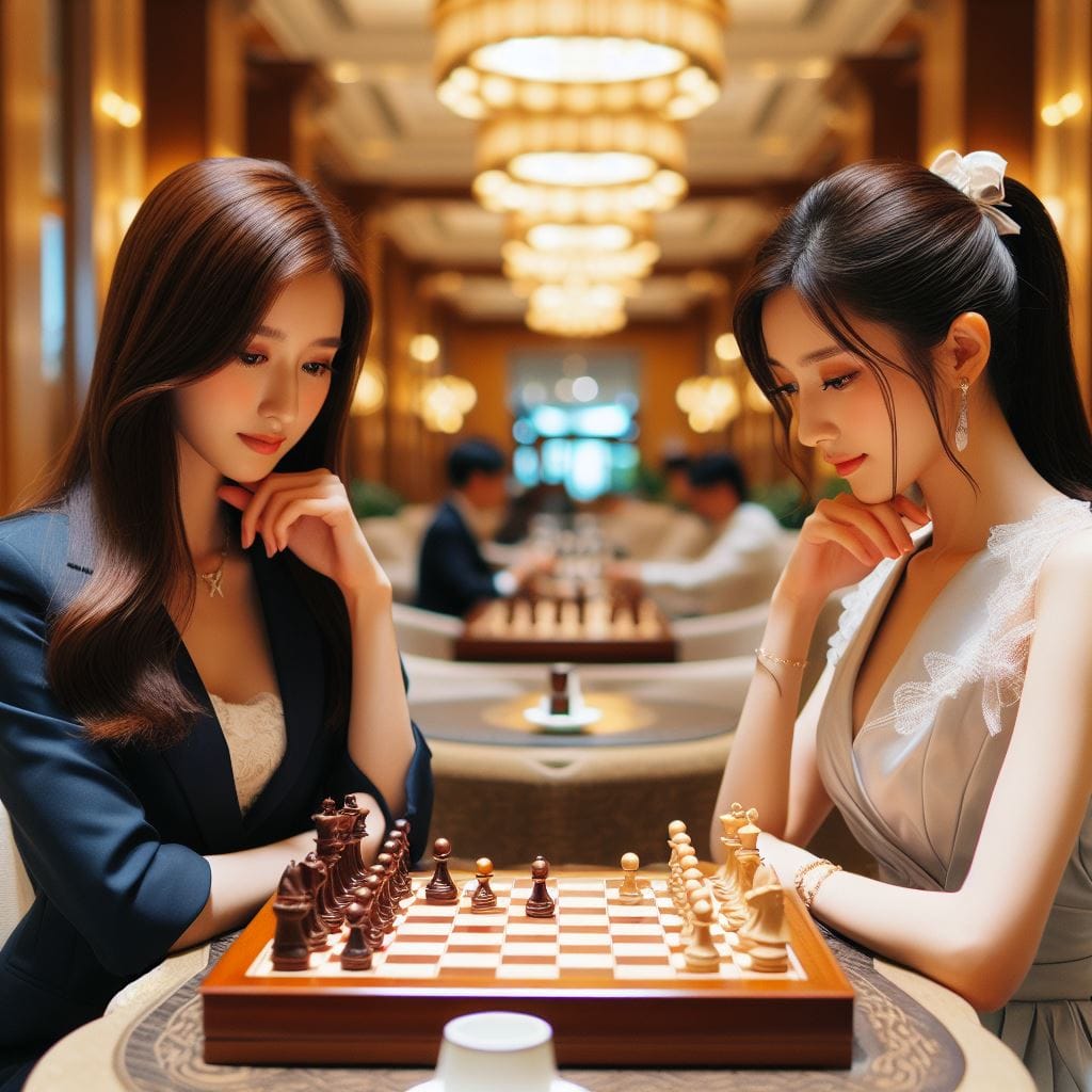 妹子們與西洋棋