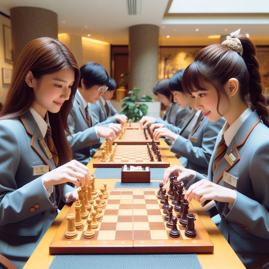 妹子們與西洋棋