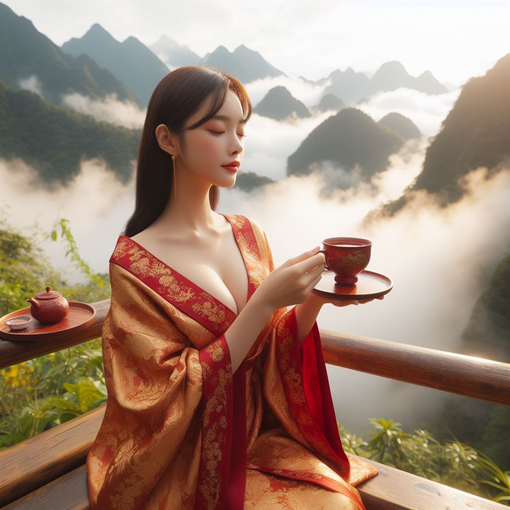 武夷山上喝紅袍