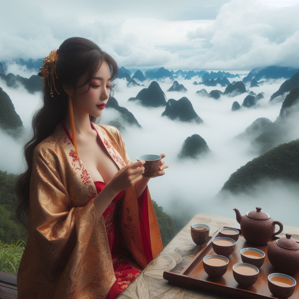 武夷山上喝紅袍