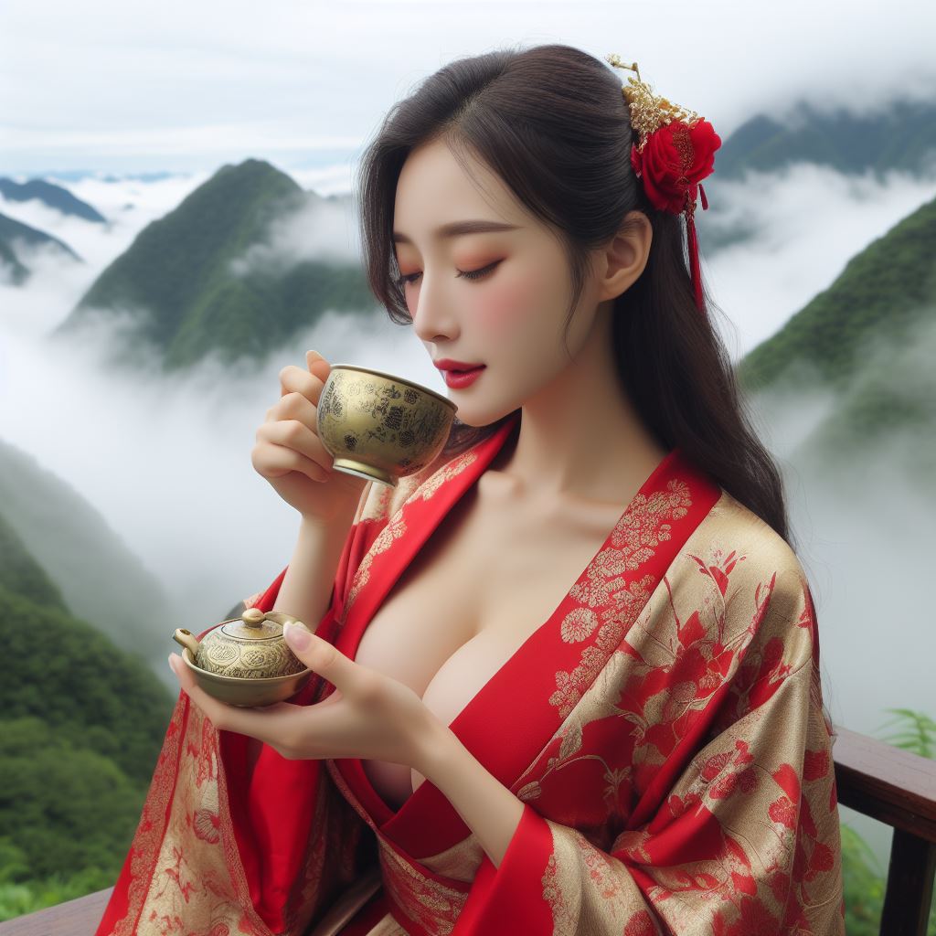 武夷山上喝紅袍