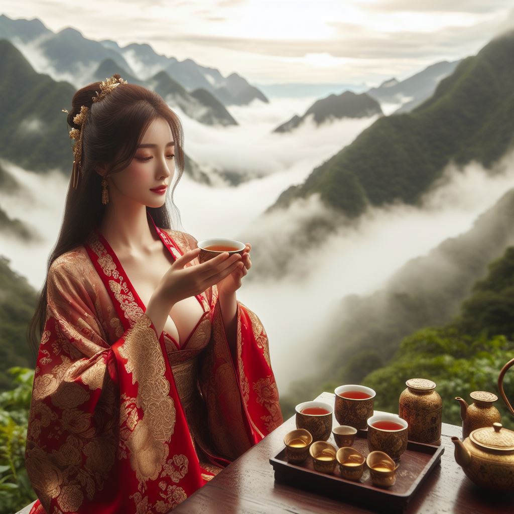 武夷山上喝紅袍