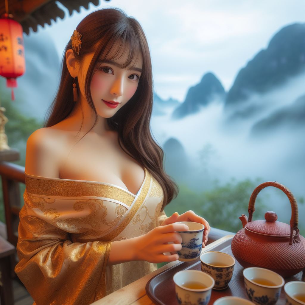 武夷山上喝紅袍
