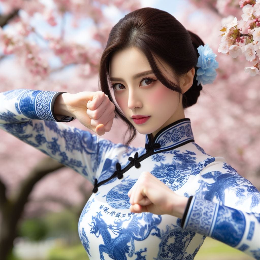 青花派．碰瓷流．練功