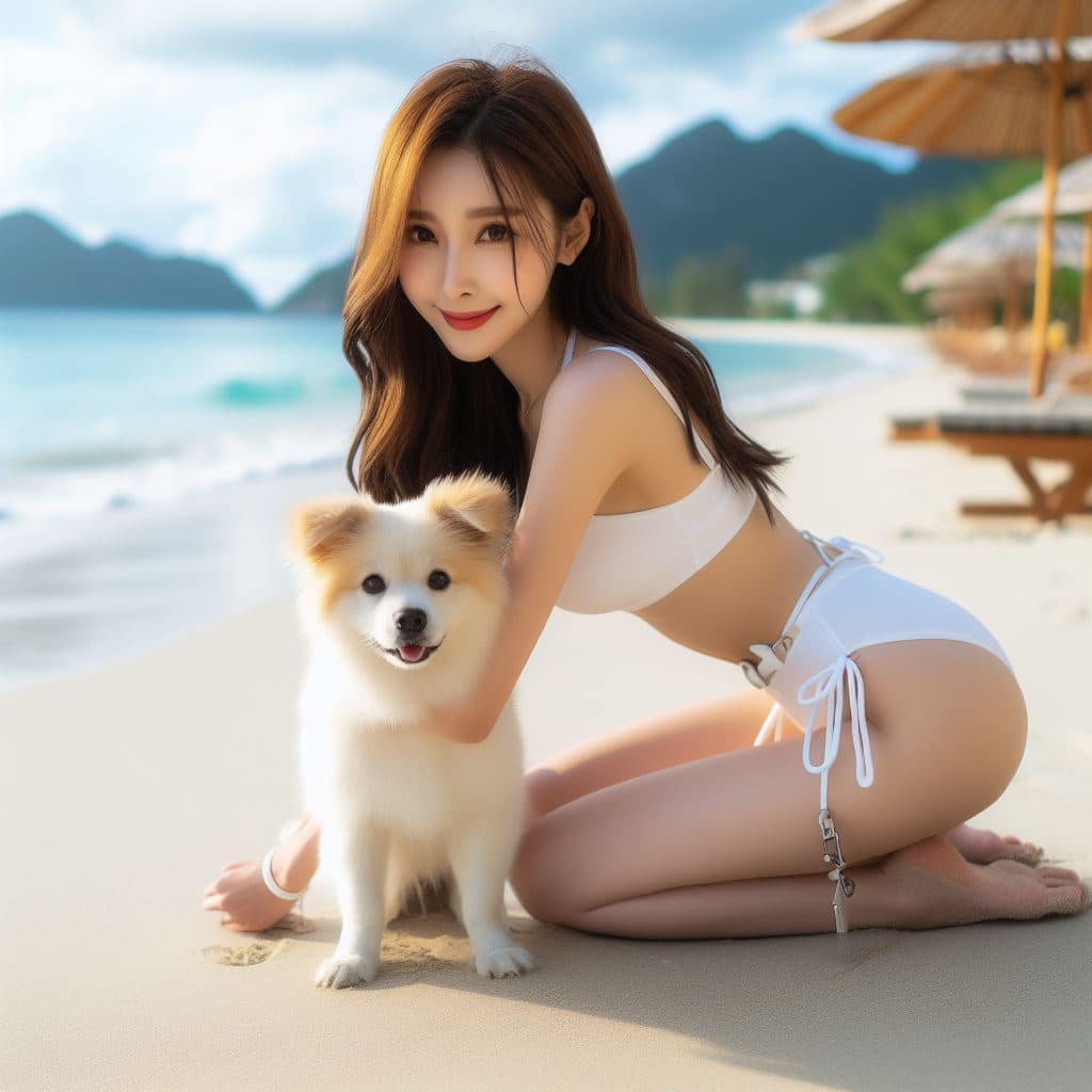 青春的妹子果然好（沙灘風格）
