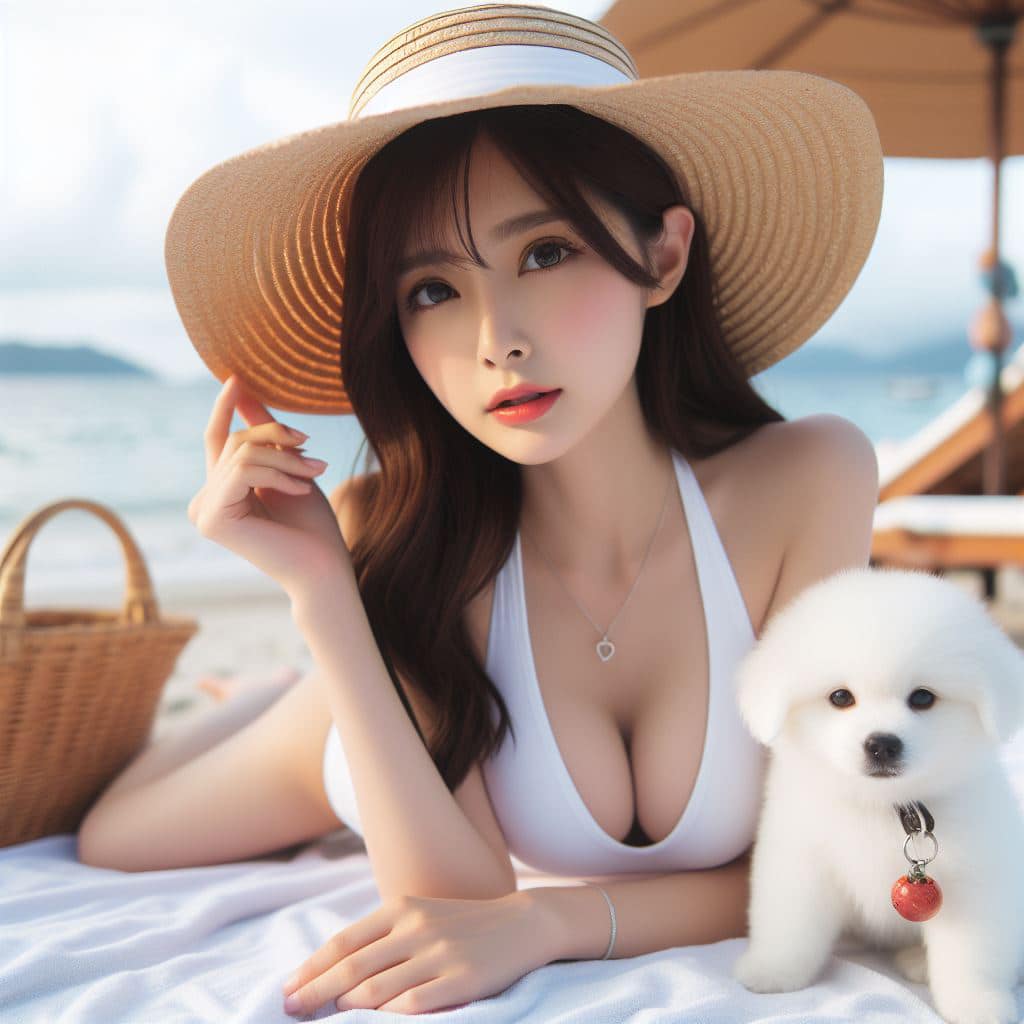 青春的妹子果然好（沙灘風格）