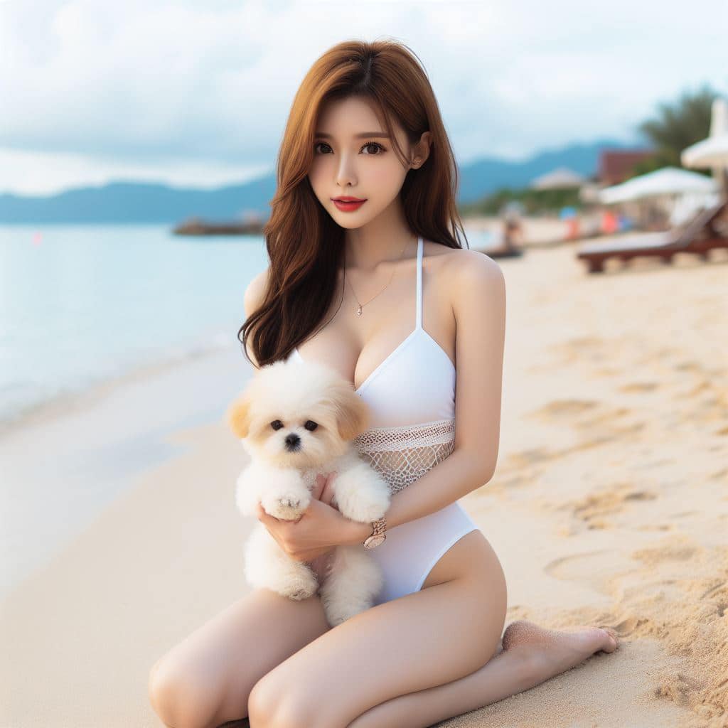 青春的妹子果然好（沙灘風格）