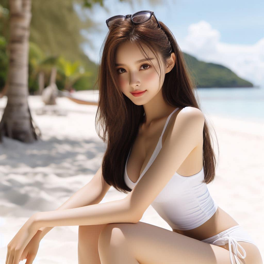 青春的妹子果然好（沙灘風格）