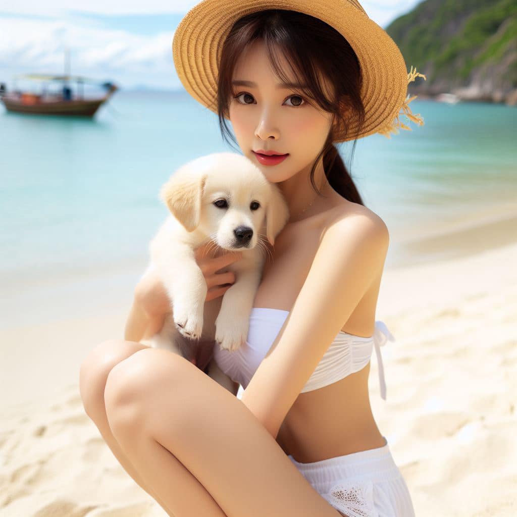 青春的妹子果然好（沙灘風格）
