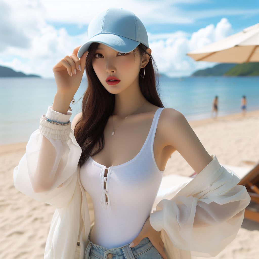 青春的妹子果然好（棒球帽風格）