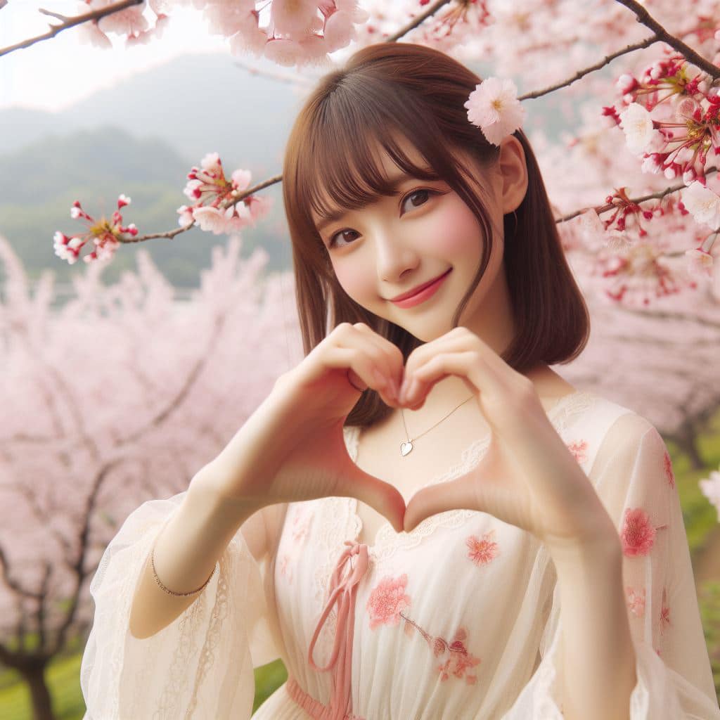 青春的妹子果然好（愛心風格）