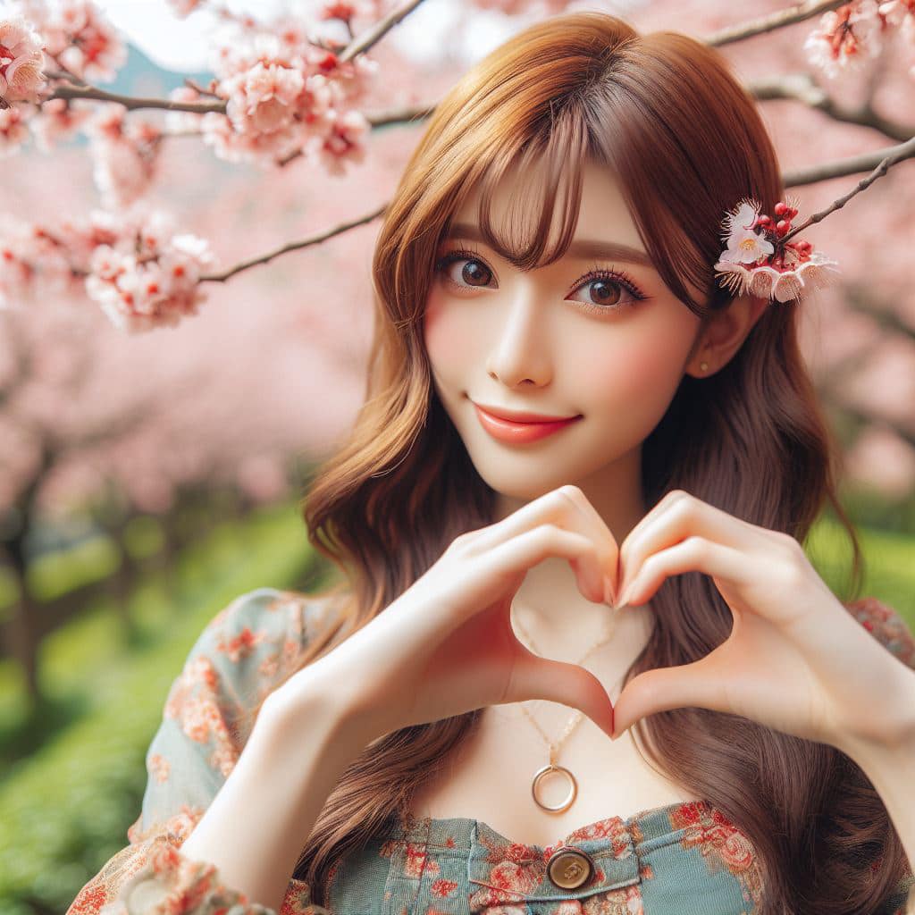 青春的妹子果然好（愛心風格）