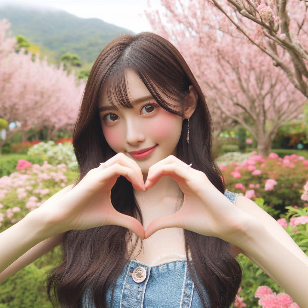 青春的妹子果然好（愛心風格）