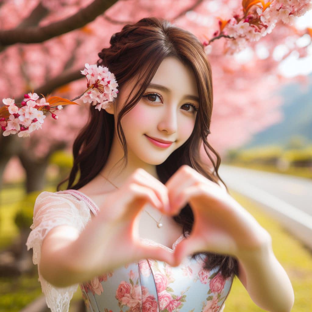 青春的妹子果然好（愛心風格）