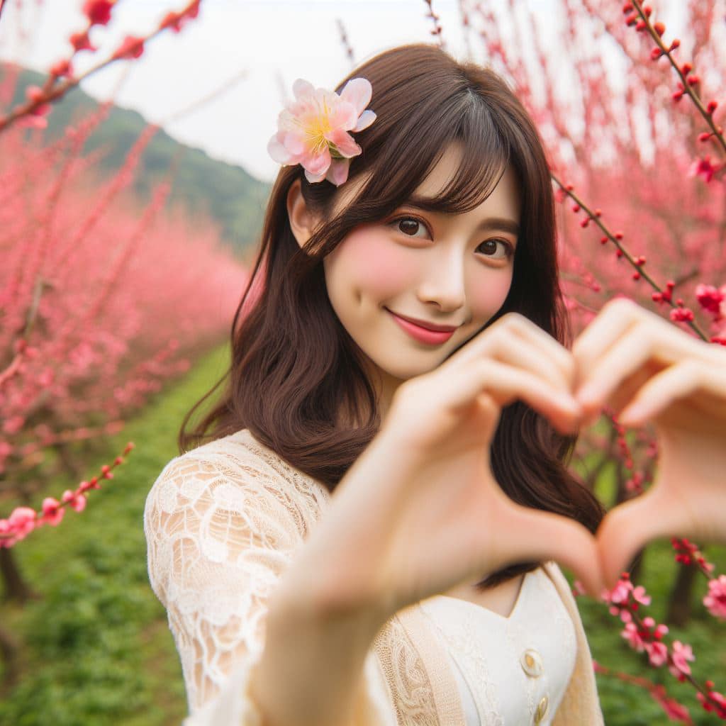 青春的妹子果然好（愛心風格）
