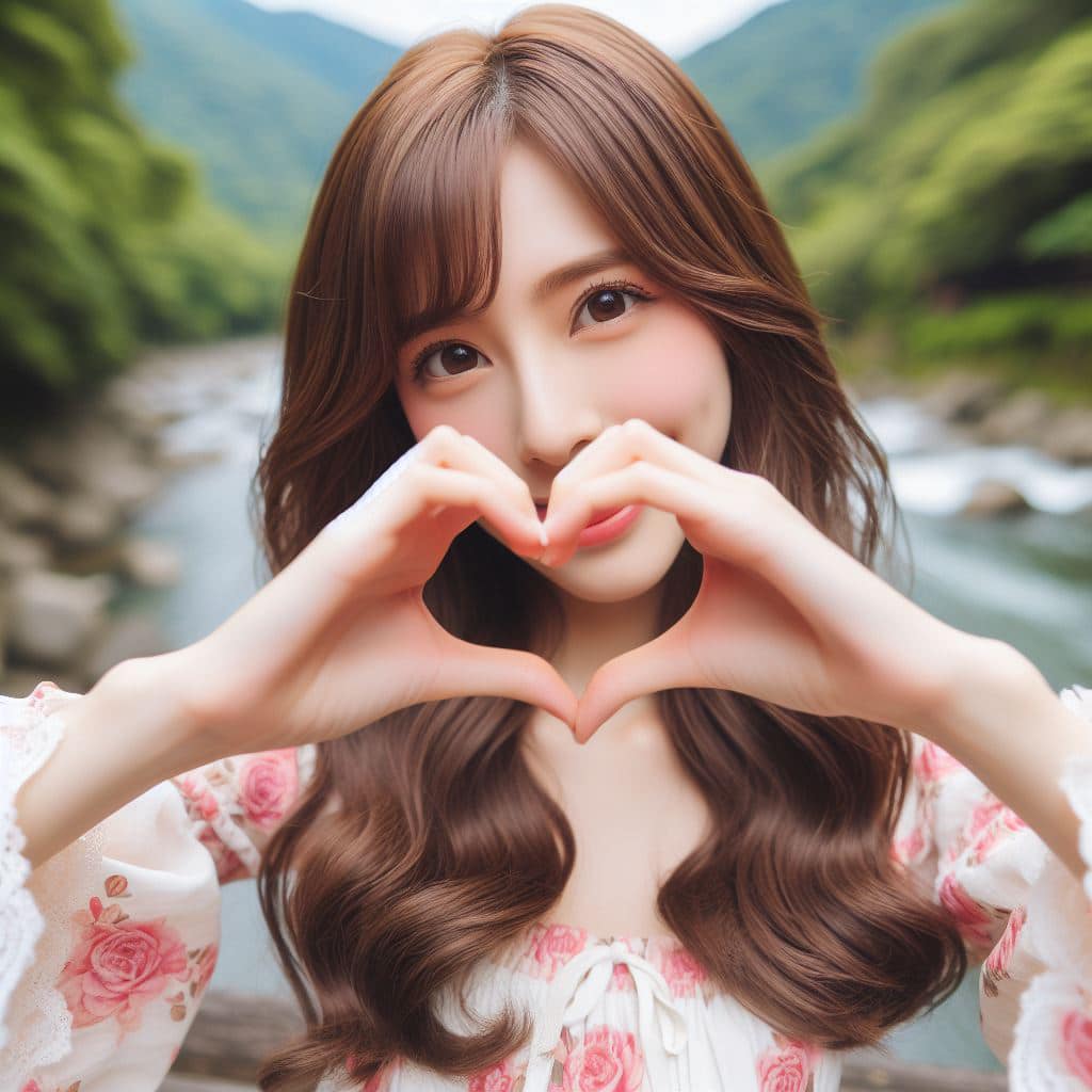 青春的妹子果然好（愛心風格）