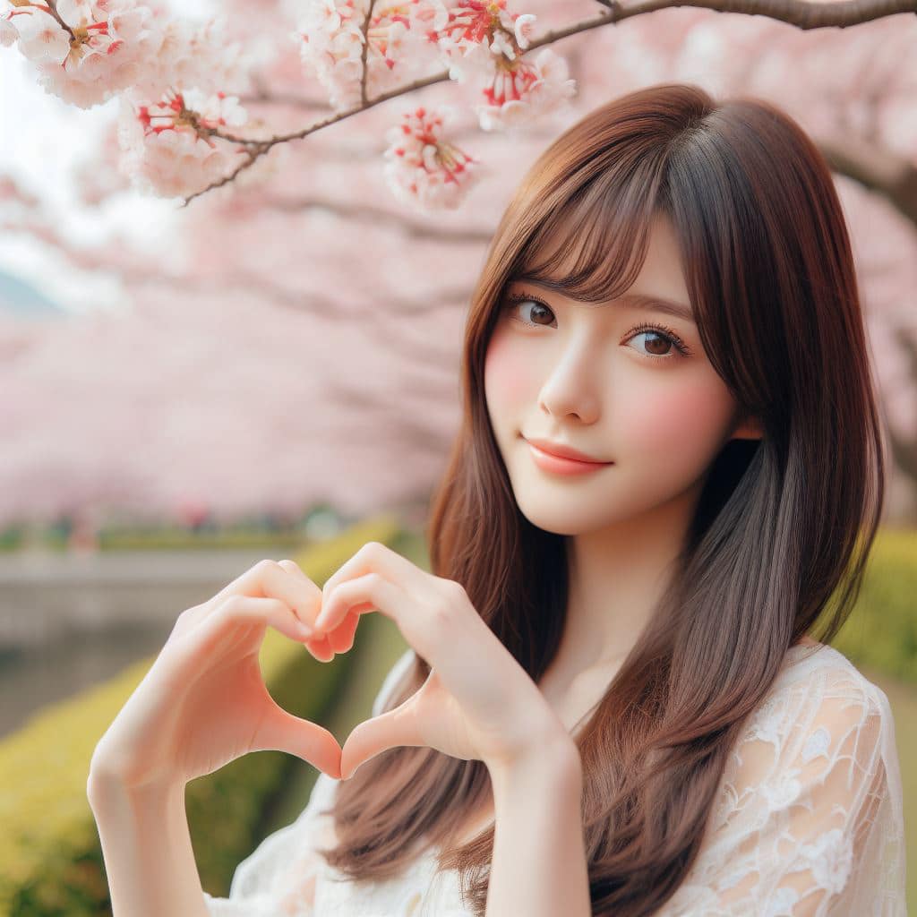 青春的妹子果然好（愛心風格）