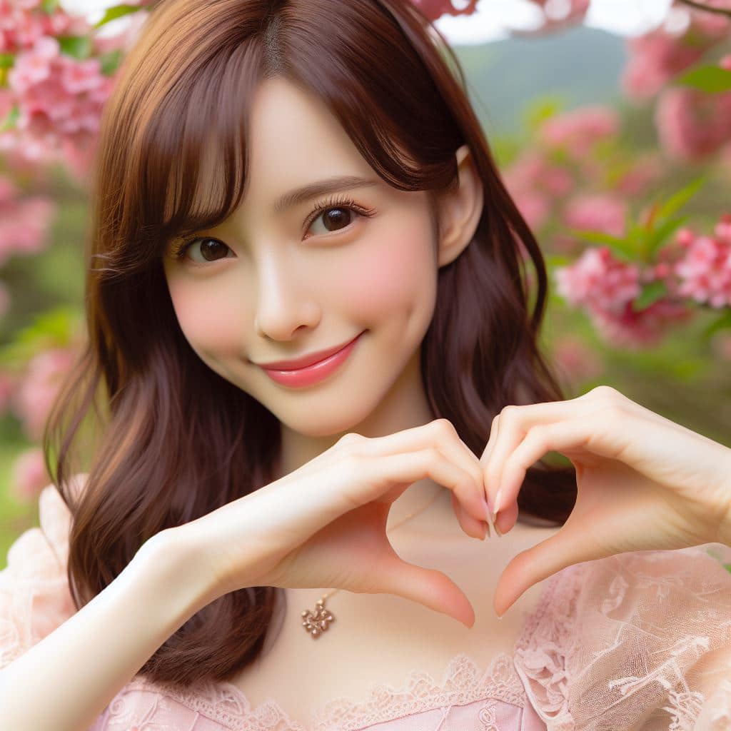 青春的妹子果然好（愛心風格）