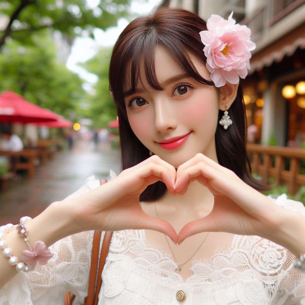 青春的妹子果然好（愛心風格）