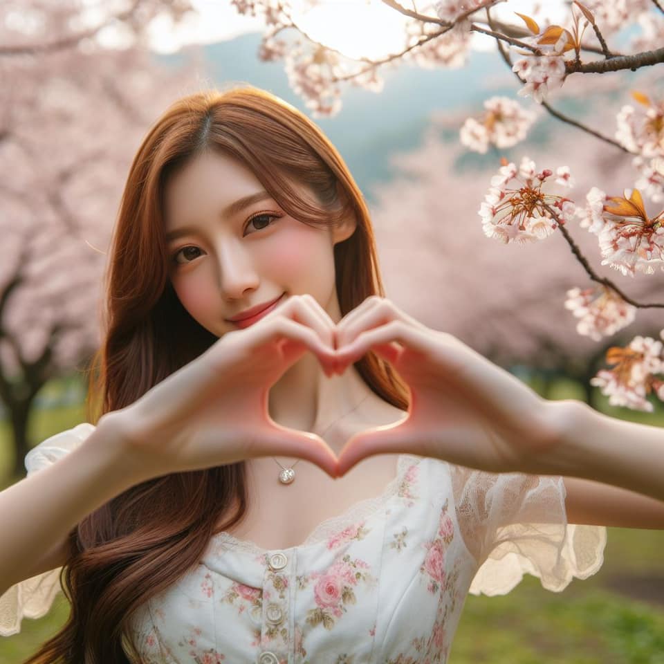 青春的妹子果然好（愛心風格）