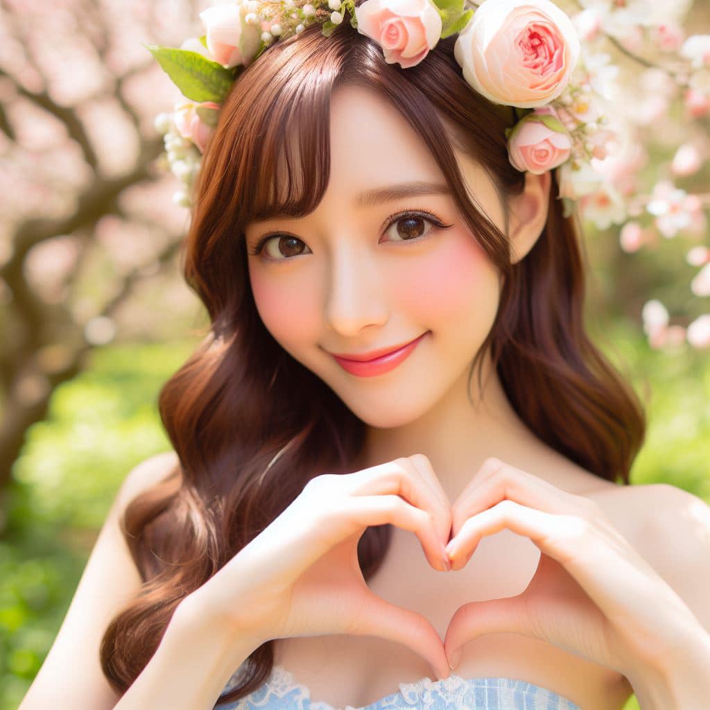 青春的妹子果然好（愛心風格）
