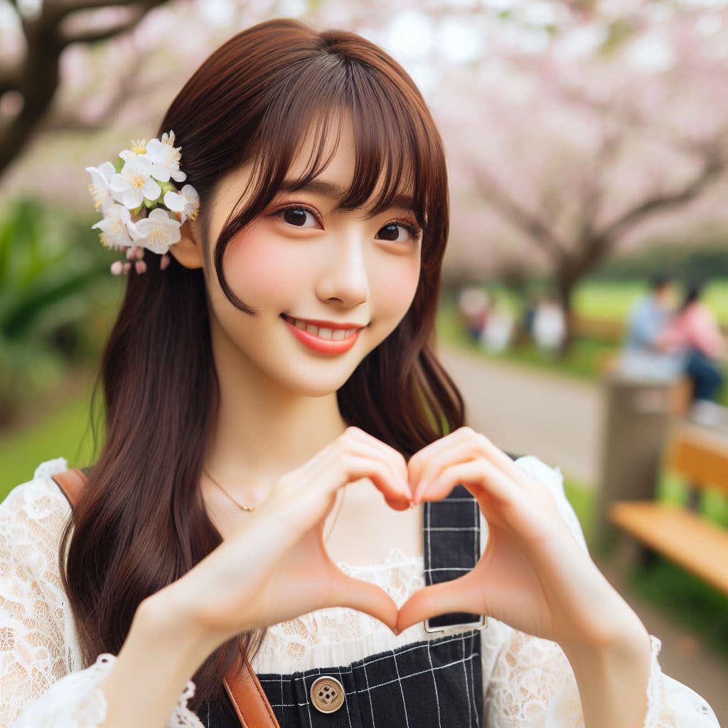 青春的妹子果然好（愛心風格）