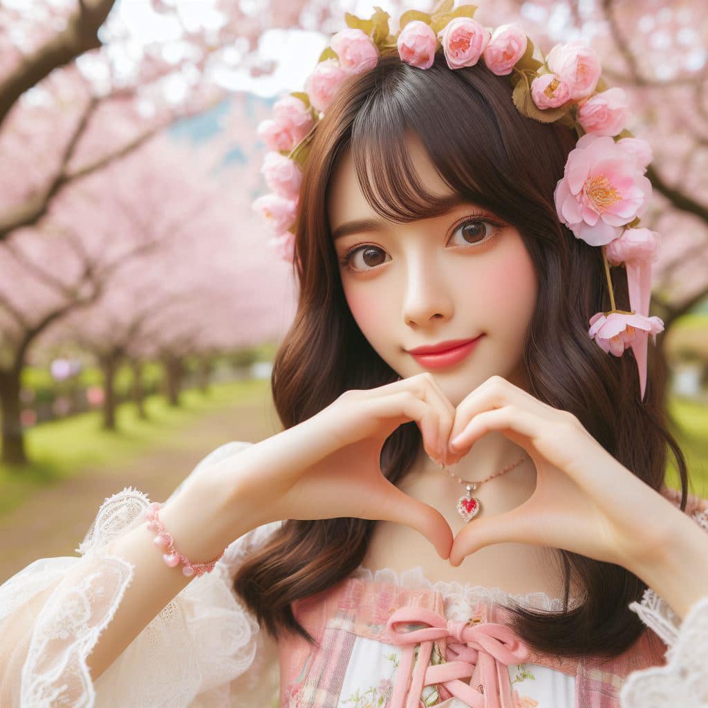 青春的妹子果然好（愛心風格）