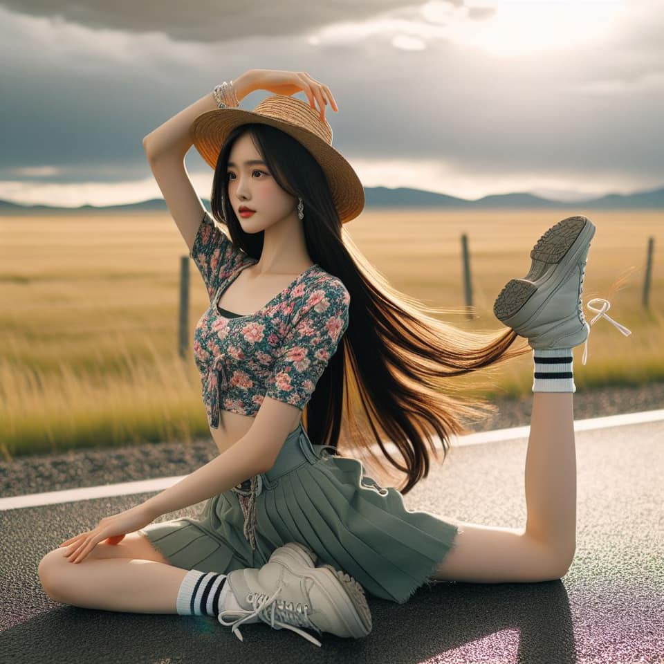 青春的妹子果然好（劈腿風格）