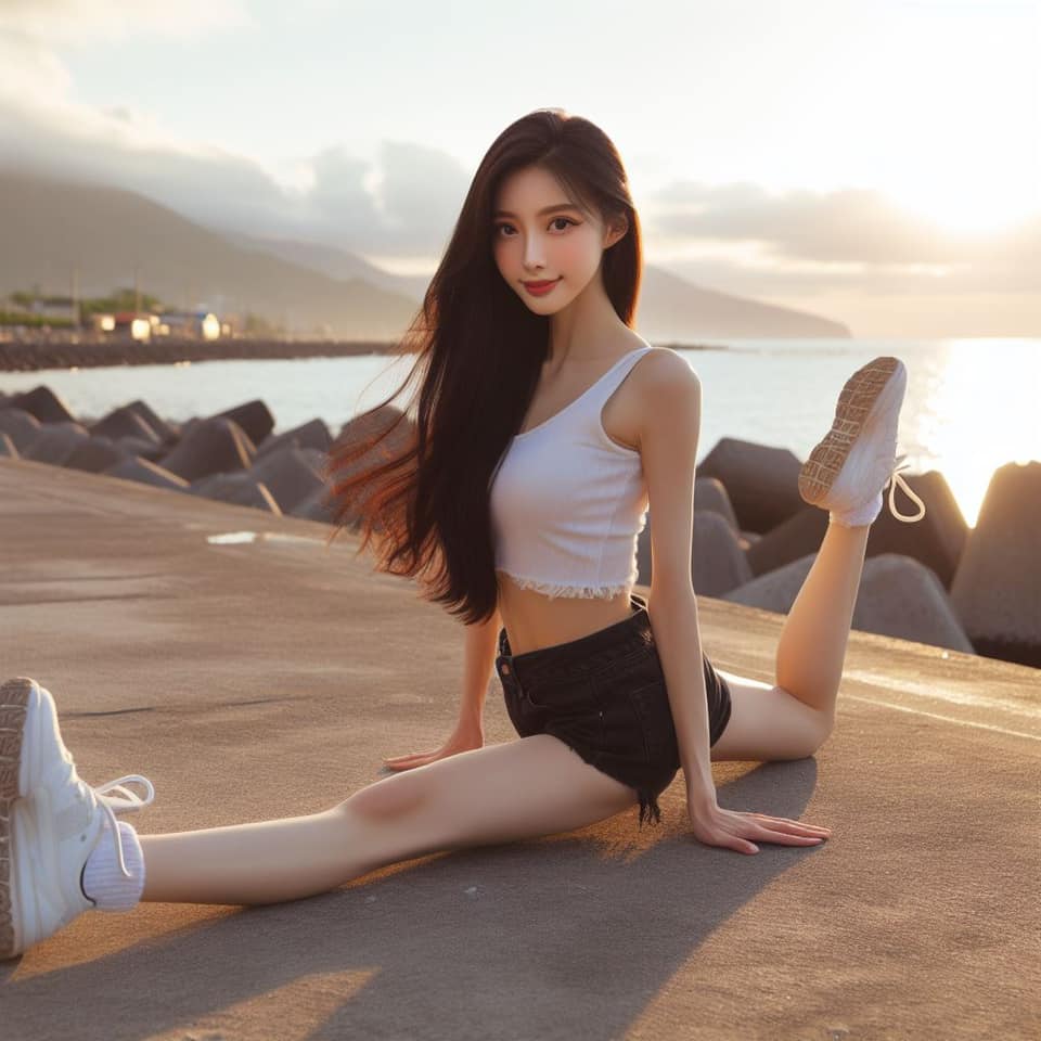 青春的妹子果然好（劈腿風格）