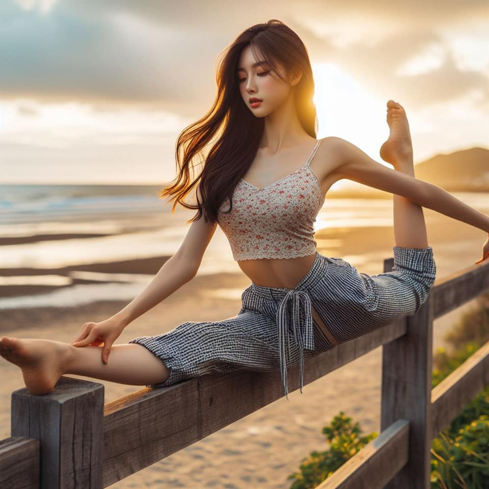 青春的妹子果然好（劈腿風格）