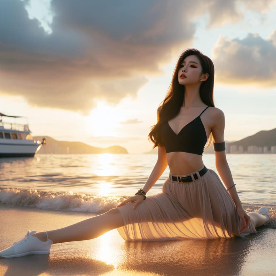 青春的妹子果然好（劈腿風格）