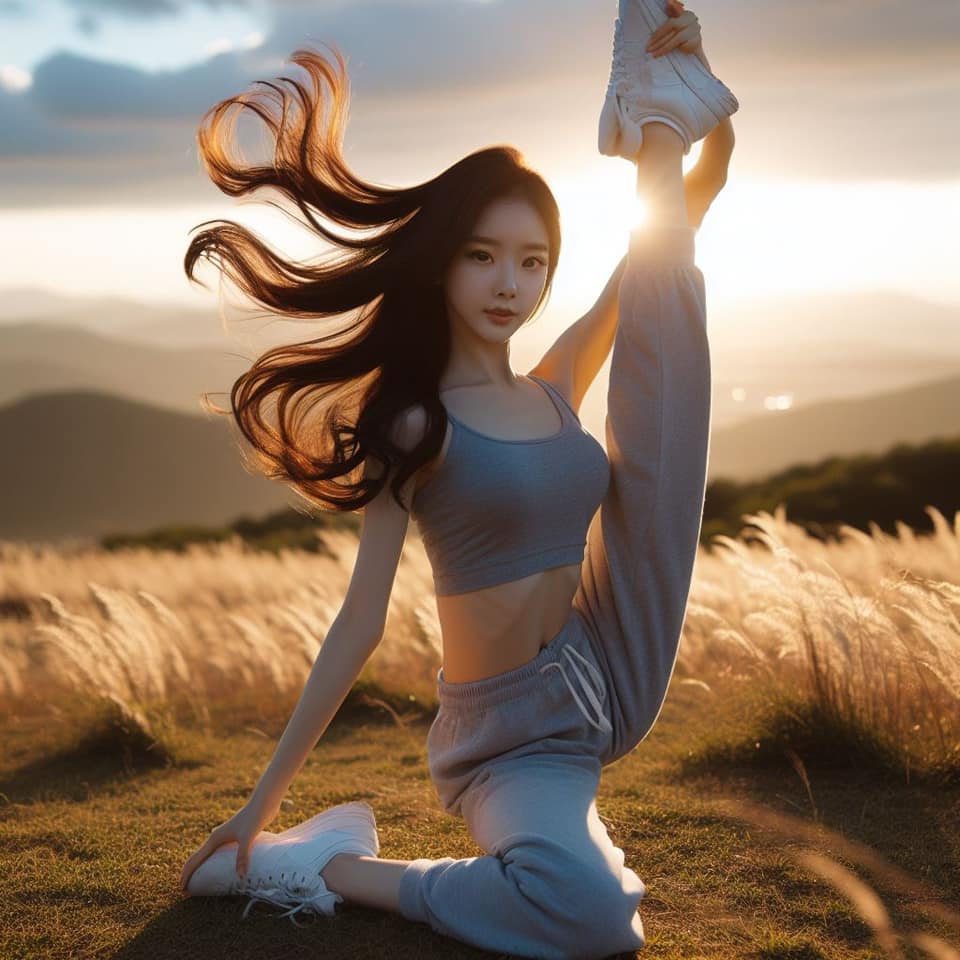 青春的妹子果然好（劈腿風格）