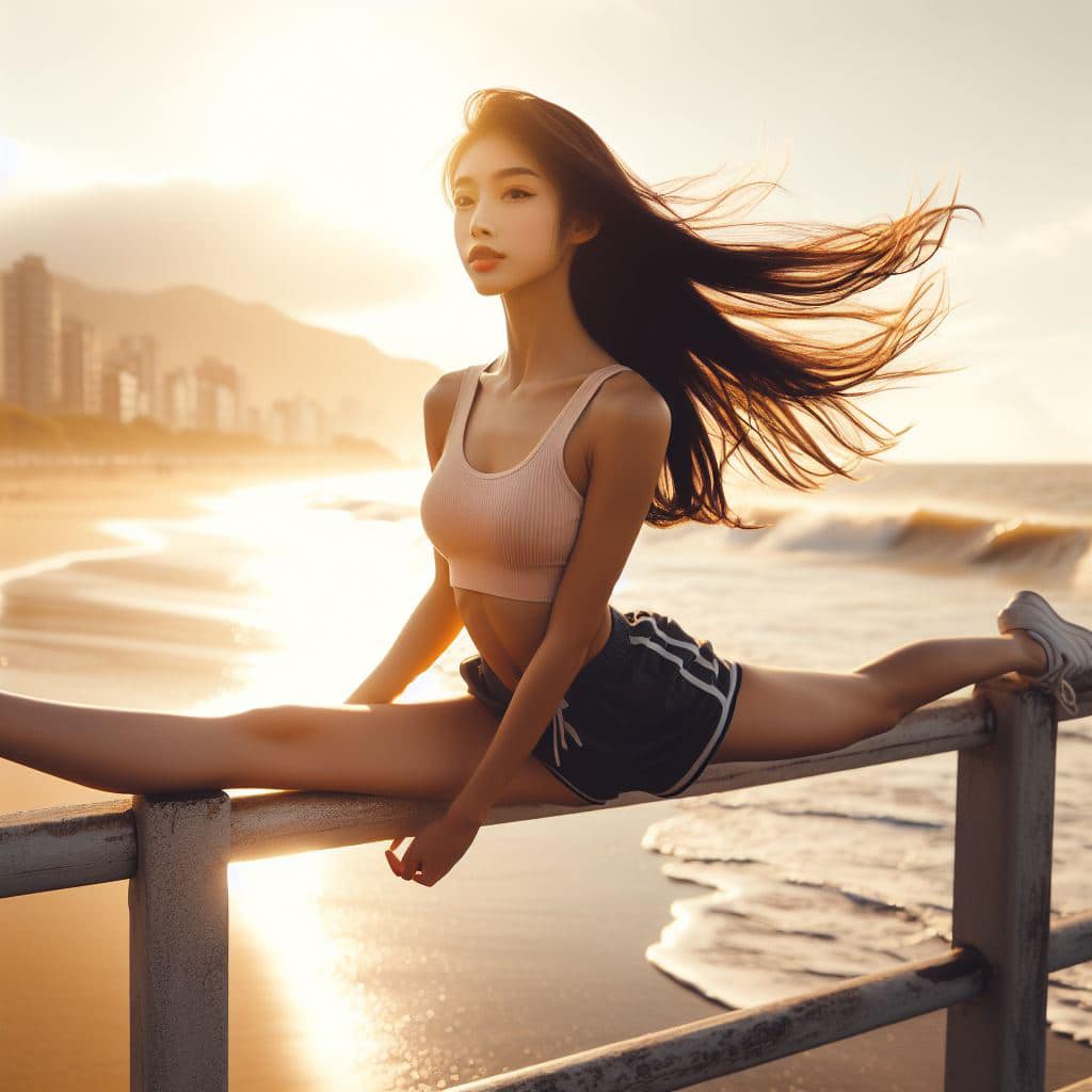 青春的妹子果然好（劈腿風格）