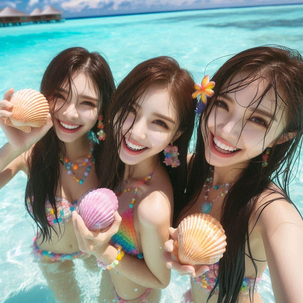 海水和貝殼